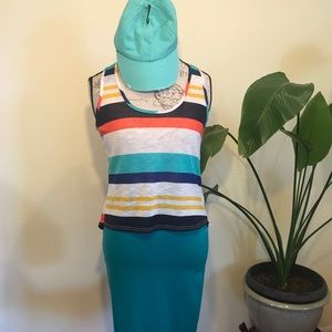 Hi-Lo Striped Tank - Size Medium